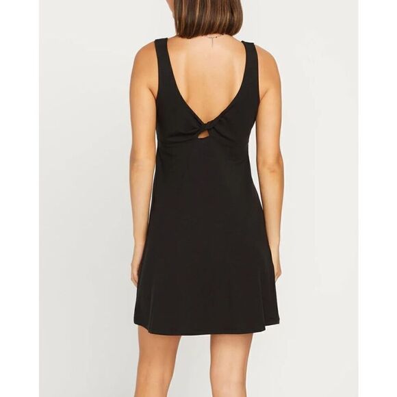 Volcom B1312302 Women's Sz M Black Desert Bunnie Keyhole Reversible Mini Dress - Picture 14 of 14